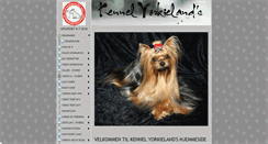 Desktop Screenshot of kennel-yorkielands.dk